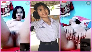 หลุดงานคอลเสียว น้องเพชรลดา สาวมัธยมนอนติ้วหีแจ่มๆ