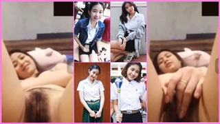 คลิปหลุด นักศึกษาน่ารักนอนจกหีเปิดกล้องคอลเสียวกับแฟน