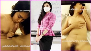 คลิปหลุด ครูสาวนัดเย็ดกับนักเรียน ม.ปลาย ควยใหญ่ยาว