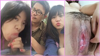 สาวน่ารัก ถ่ายคลิปเล่นเสียวกับแฟน
