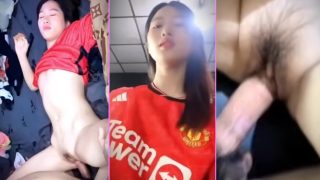 สาวสวยหน้าใส โดนเย็ดสดคาชุดแมนยู