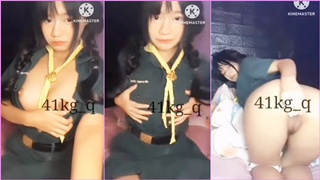 น้องเนตรนารี ตัวเล็กเซ็กส์จัด ยัดควยปลอมเย็ดรูหีแก้เงี่ยน
