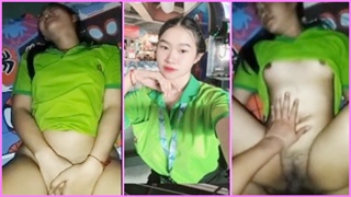 คลิปหลุด เย็ดสดน้องเสื้อเขียว วัยรุ่นไทยโคกหีใหญ่