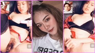 น้องปีใหม่ หน้าคมเซ็กจัด คอลเสียวกับแฟน แหย่ไข่สั่นยัดรูหีจนแฉะ